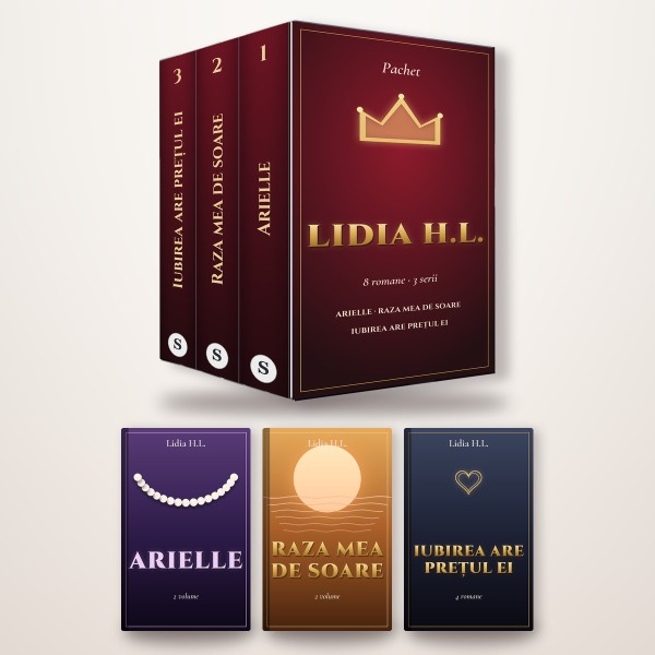 Pachet Lidia H.L.: 8 romane de Lidia H.L.