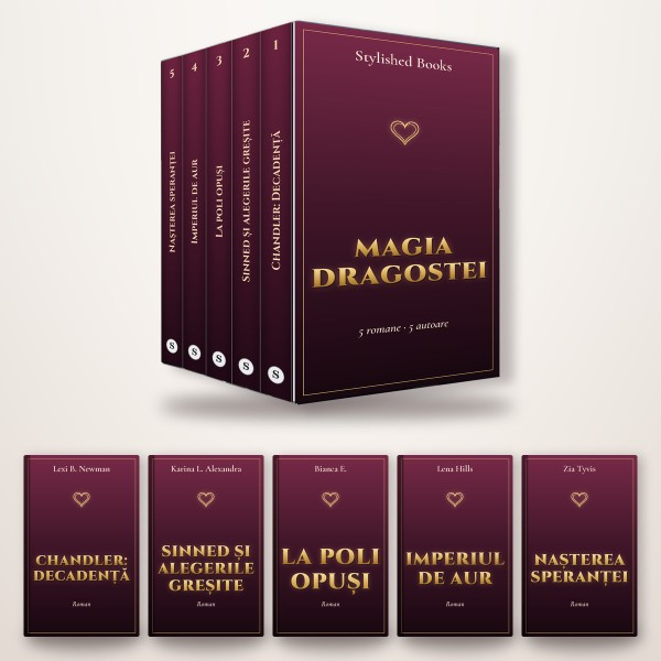 Pachet Magia dragostei: 5 romane de cinci autoare