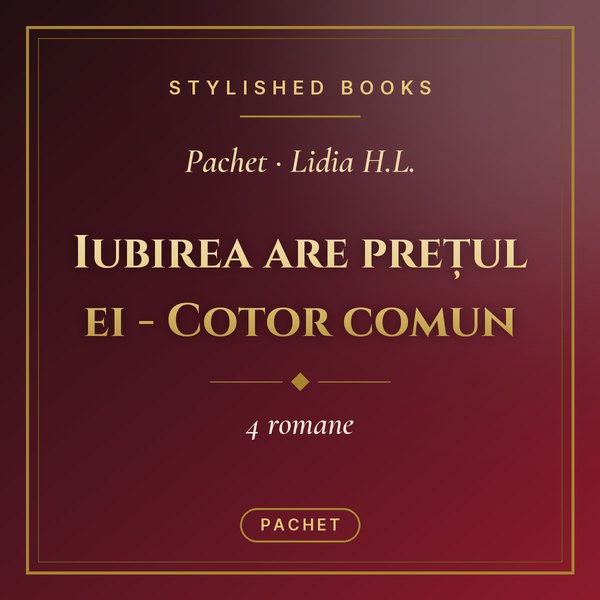Pachet Iubirea are prețul ei - Cotor comun