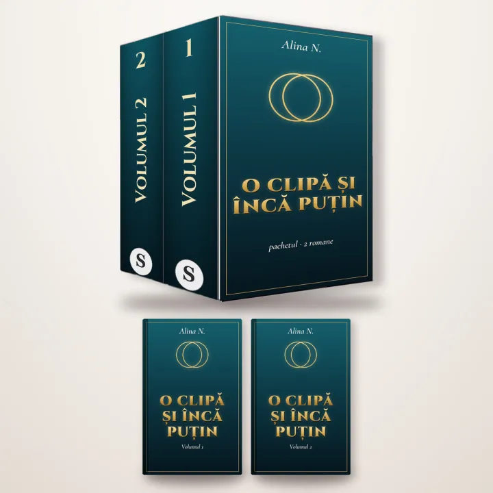 Pachet O clipă și încă puțin: 2 romane de Alina N.