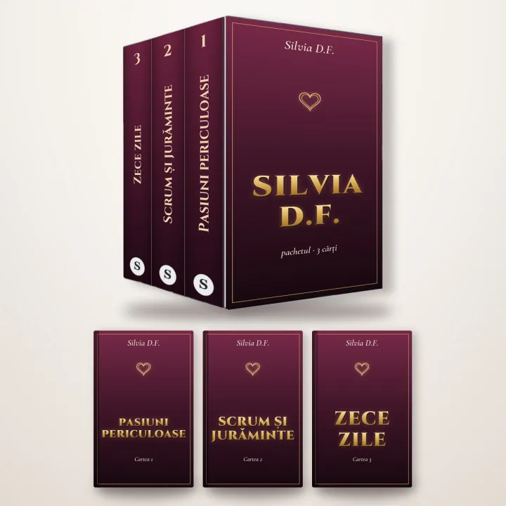 Pachet Silvia D.F.: 3 romane de Silvia D.F.