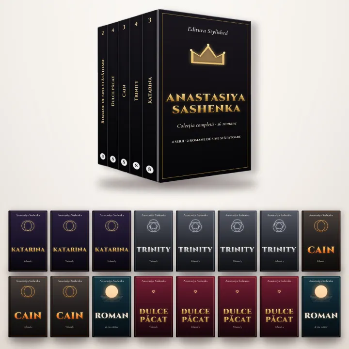 Pachet Anastasiya Sashenka: 16 romane de Anastasiya Sashenka